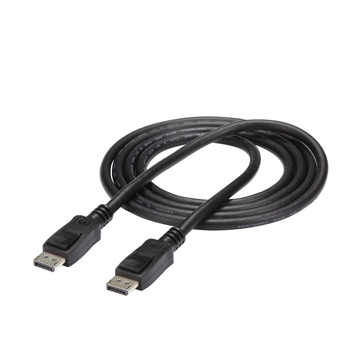 DisplayPort Video Cable With Latches 2m