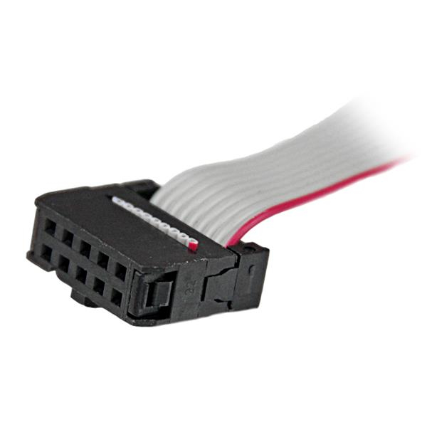 Header Slot Plate With Low Profile Bracket 9-pin Serial To 10-pin