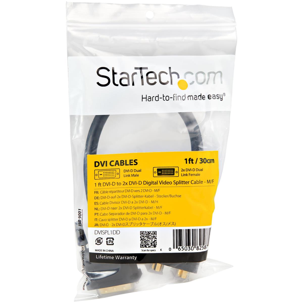 DVI 1 To 2 M/ F Splitter Cable