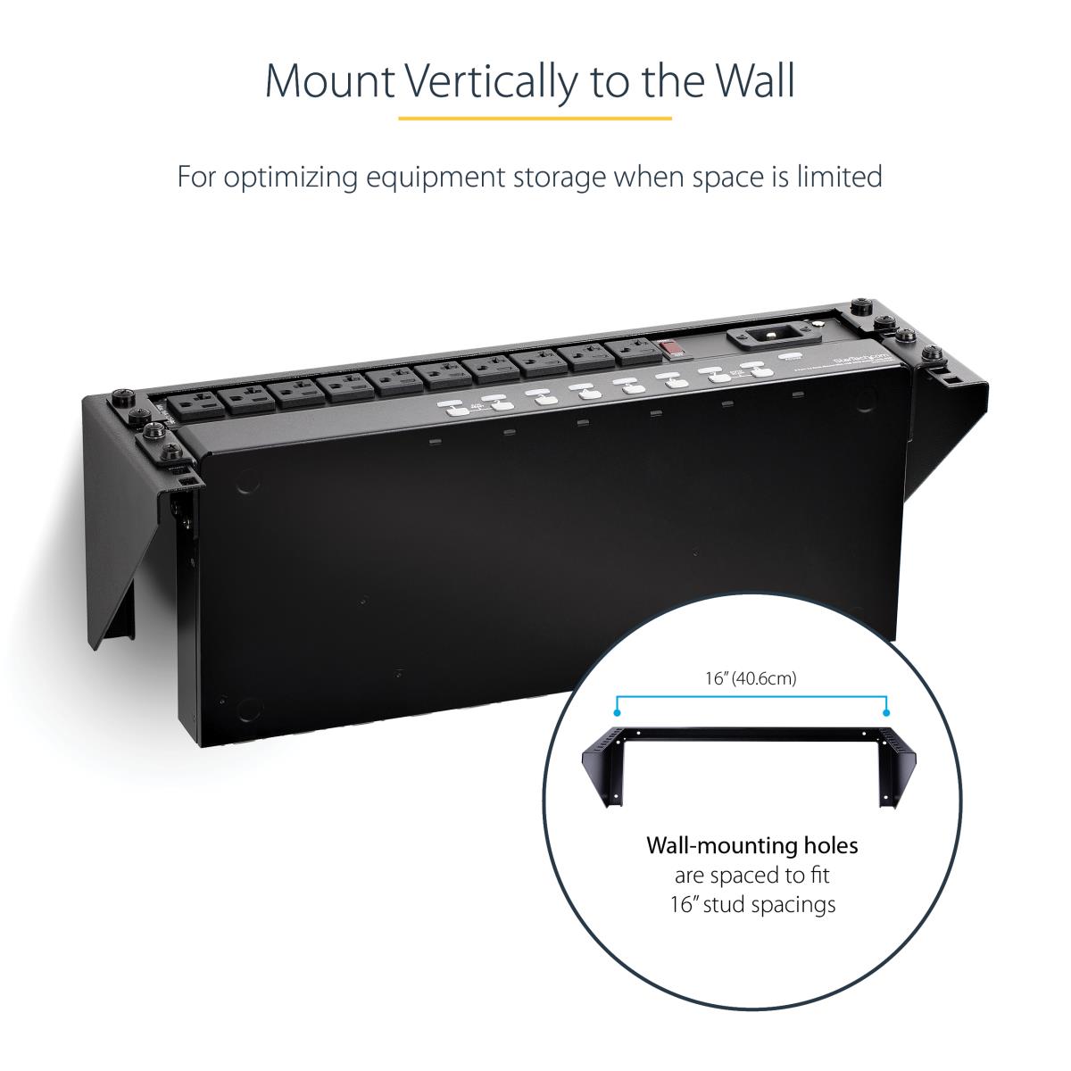 Steel Vertical Rack And Wall Mountable Server Rack 3u 19in