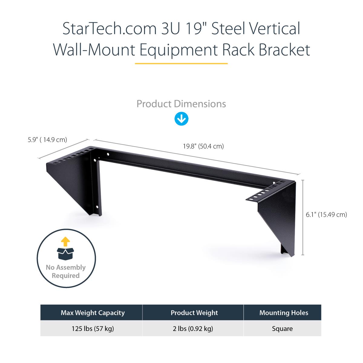 Steel Vertical Rack And Wall Mountable Server Rack 3u 19in