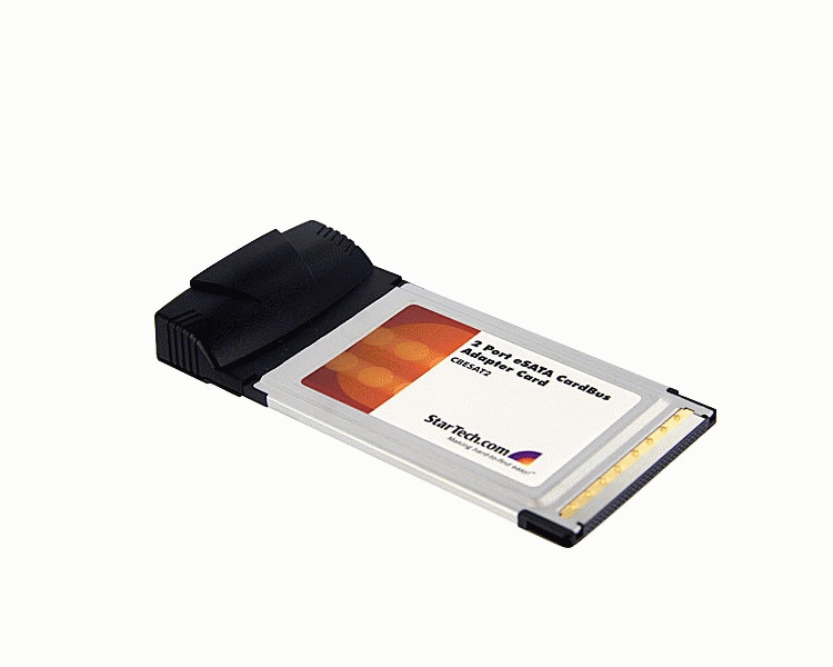 Cardbus ESATA Laptop Adapter Card - 2 Port