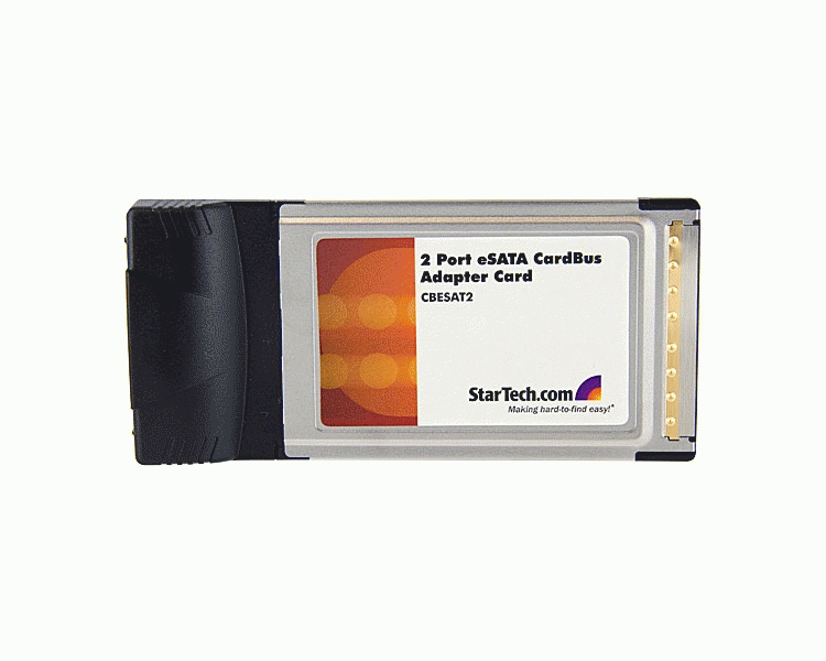 Cardbus ESATA Laptop Adapter Card - 2 Port