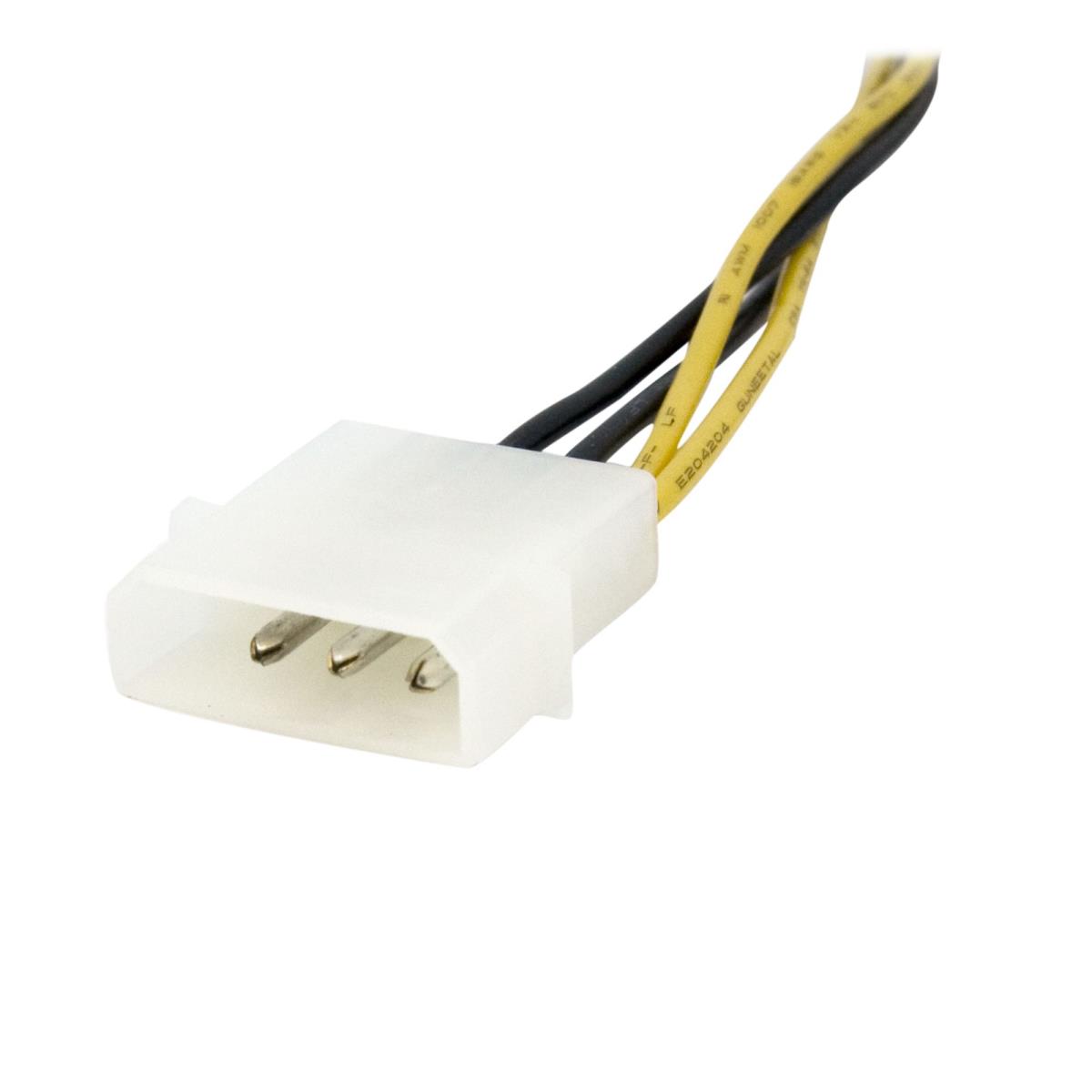 Cable Adapter 6in 4 Pin To 8 Pin Eps Power With Low Profile4 F/m