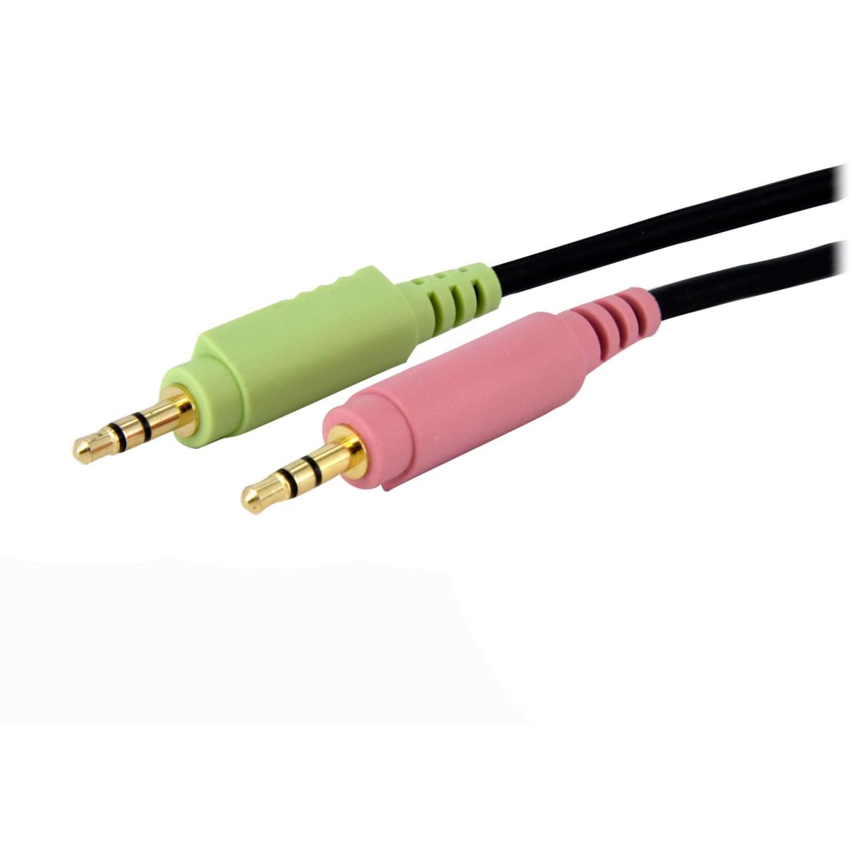 Cable For KVM DVI-d W/ Audio & Microphone USB Dual Link 4-in-1 2m