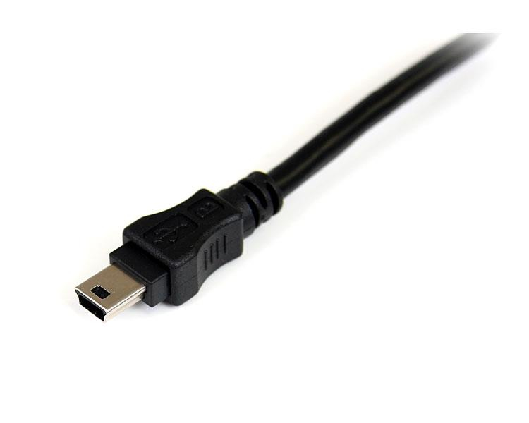 USB Y Cable For External Hard Drive - USB A To Mini B 6ft