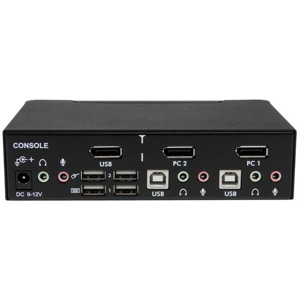 KVM Switch Professional USB Display With Audio 2 Port