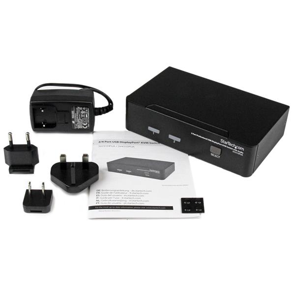 KVM Switch Professional USB Display With Audio 2 Port