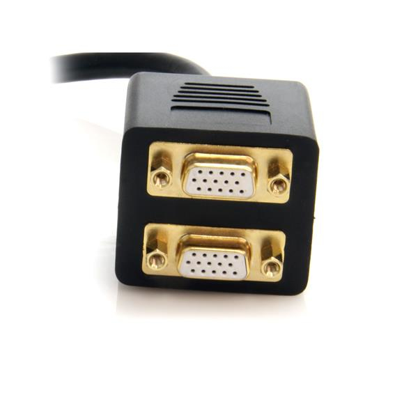 DVI-I Analog To 2x Vga Video Splitter Cable - M/f 30cm