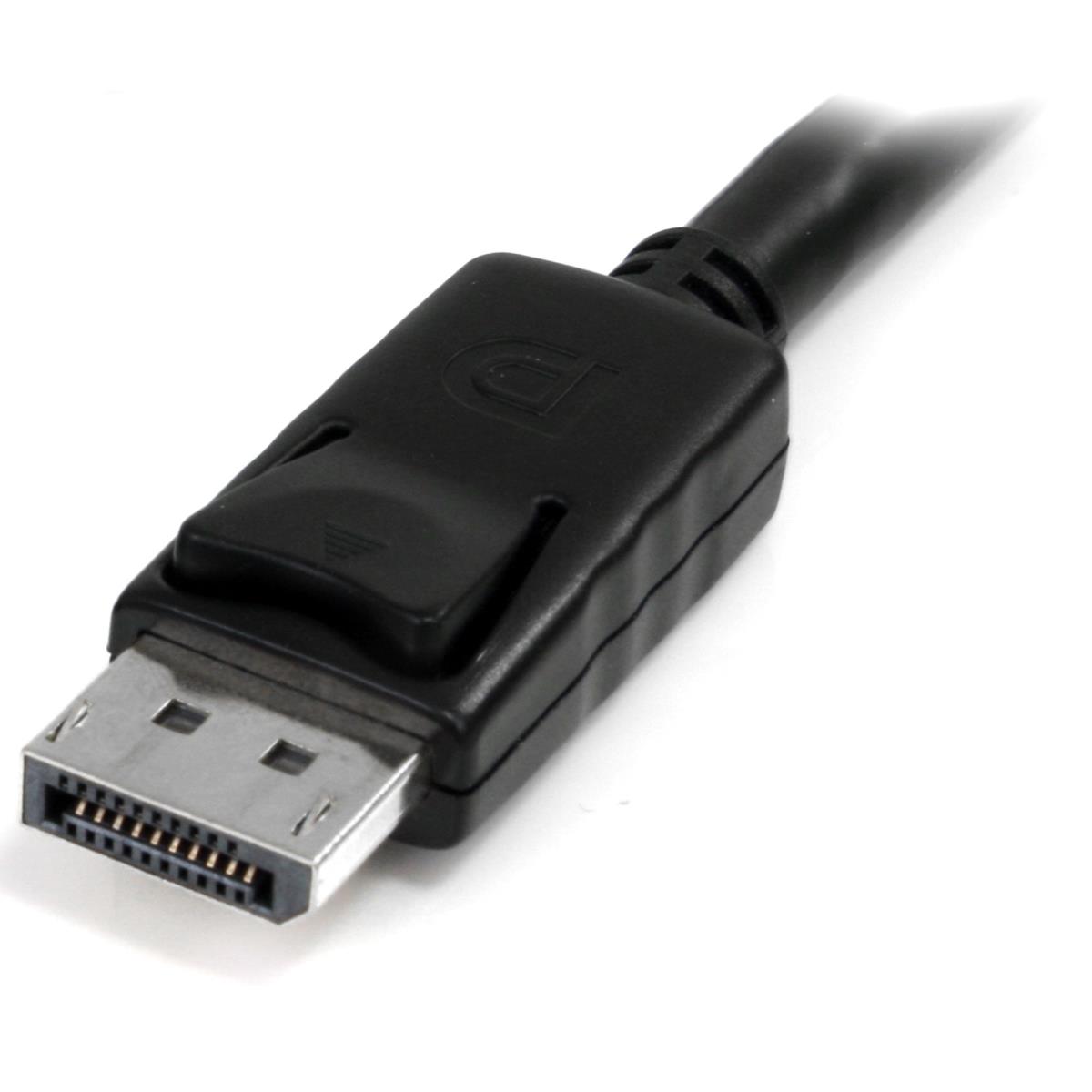 Powered DisplayPort Panel Mount Cable With Power 1m