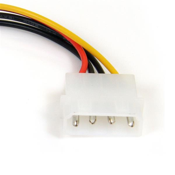 Power Cable Adapter Molex To Right Angle SATA 6in 4 Pin