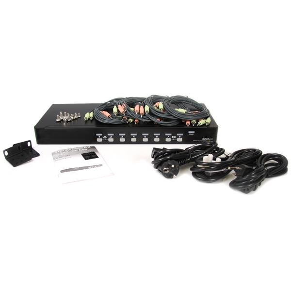 KVM Switch Rack Mount USB Vga / W Audio 8 Port