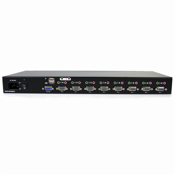KVM Switch Rack Mount USB Vga / W Audio 8 Port