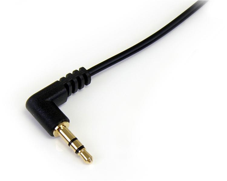 Stereo Audio Cable Slim 3.5mm To Right Angle - M/m 1m