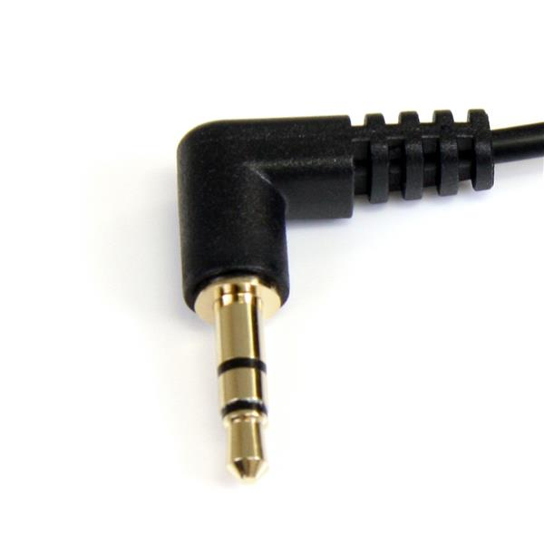 Stereo Audio Cable - Slim 3.5mm Right Angle - M/m 1.83m