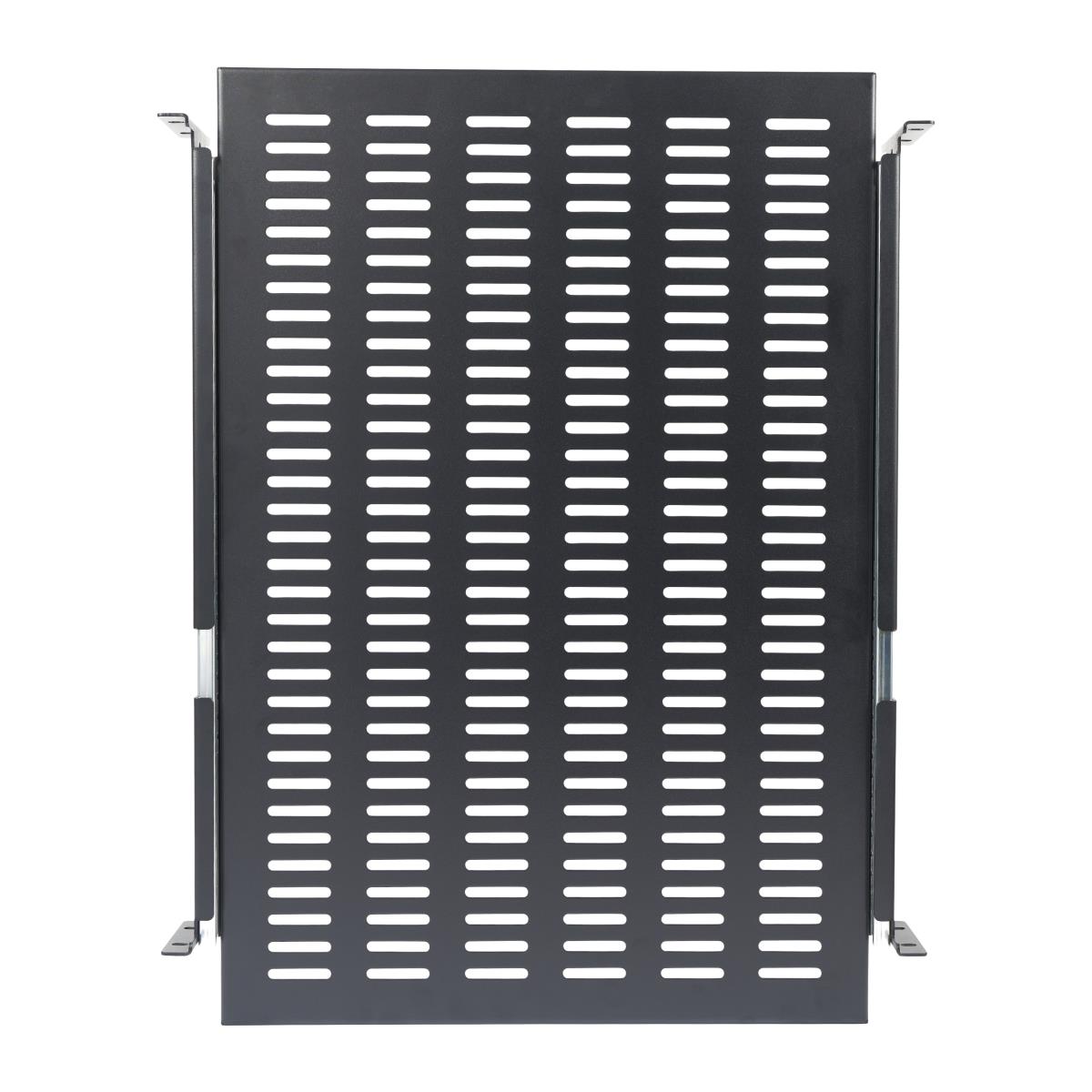 Vented Adjustable Depth Sliding Server Rack Cabinet Shelf 19in