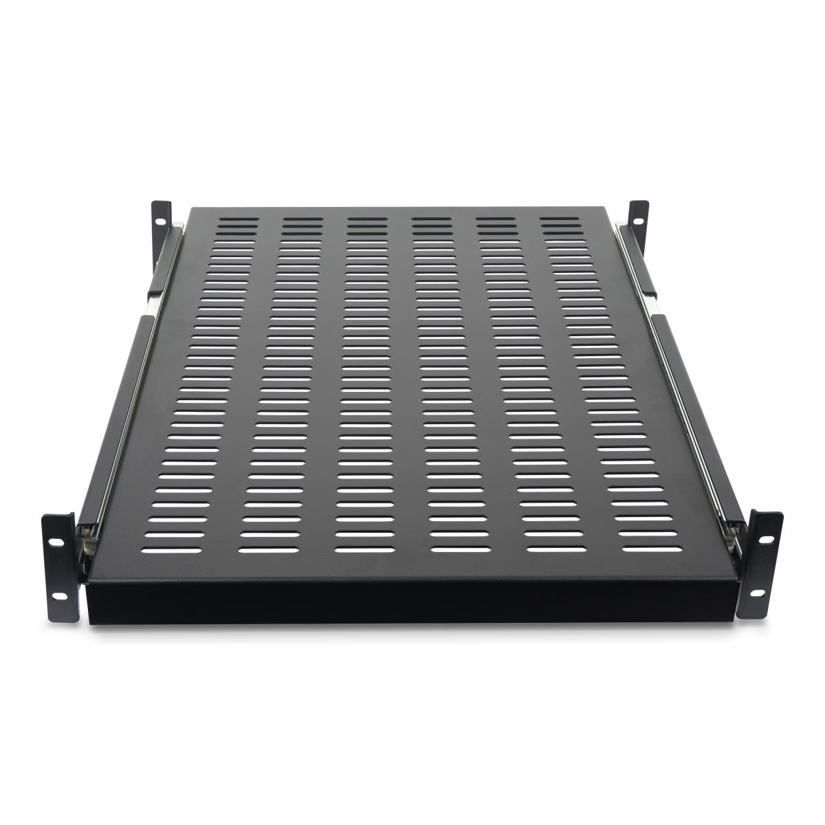 Vented Adjustable Depth Sliding Server Rack Cabinet Shelf 19in