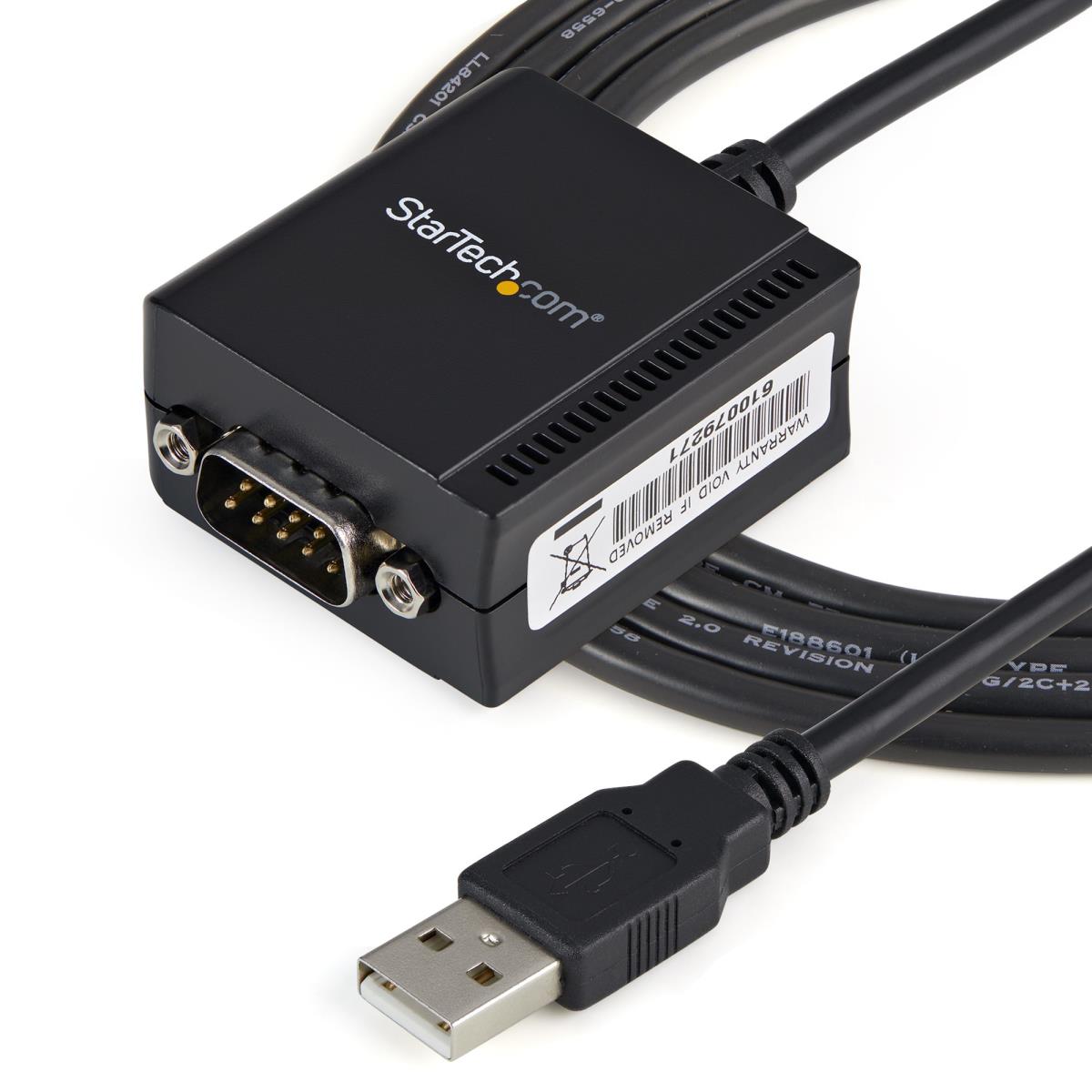 Ftdi USB To Serial Rs232 Adapter Cable With Com Retention 1 Port