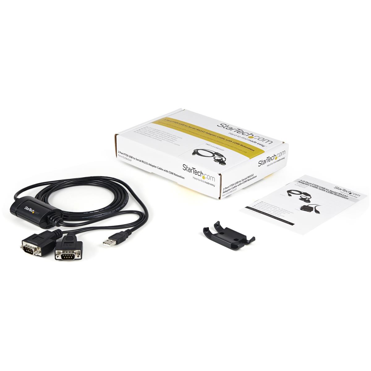 Ftdi USB To Serial Adapter Cable With Com Retention 2port