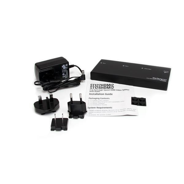 Hdmi Video Splitter And Signal Amplifier 2 Port