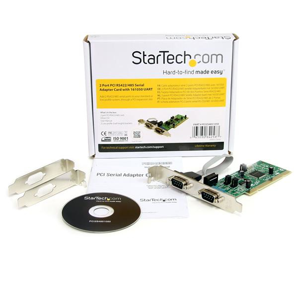 Serial Adapter Card 2 Port PCI Rs422/485 With 161050 Uart