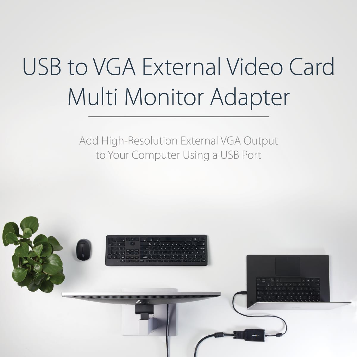 USB To Vga External Video Card Multi Monitor Adapter 1920x1200