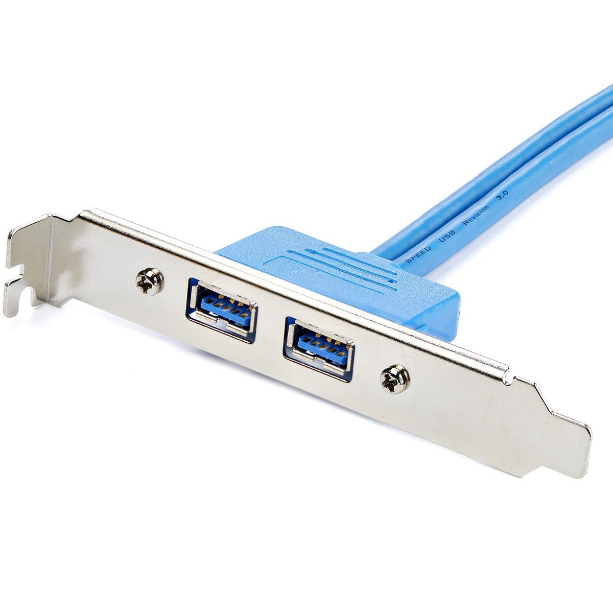 Plate Adapter 2 Port USB 3.0 A Female Slot