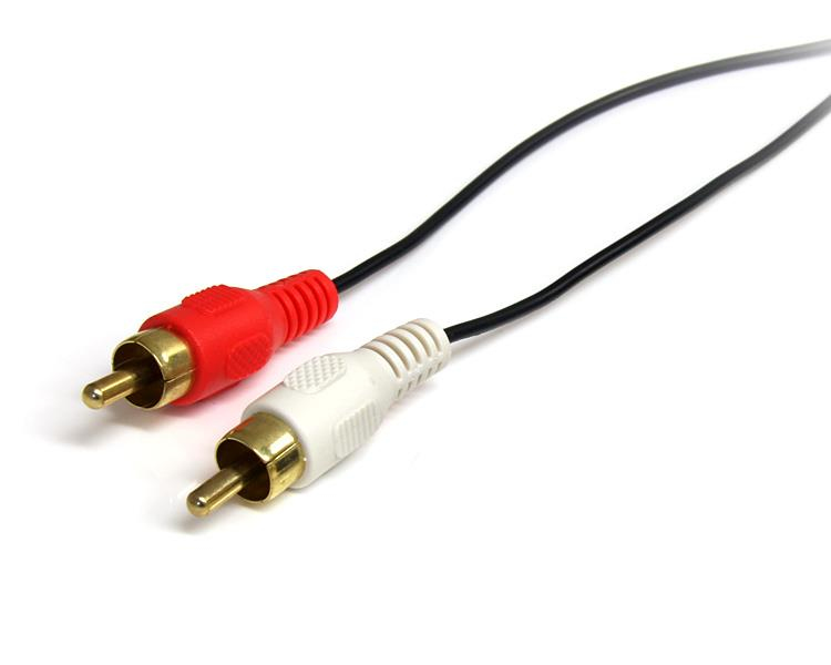 Stereo Audio Cable - 3.5mm Male To 2x Rca Male 1m