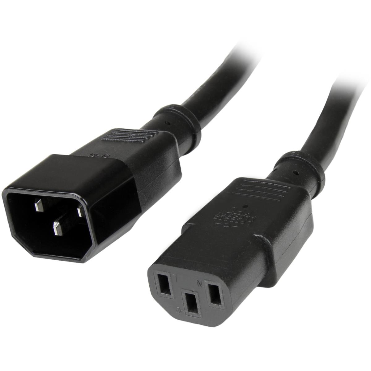 Computer Power Cord Extension 14 Awg - C14 To C13 2m