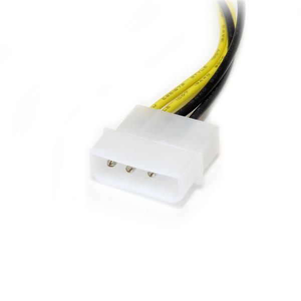 Power Adapter Cable Low Profile4 To 8 Pin Pci-e Video Card 6in