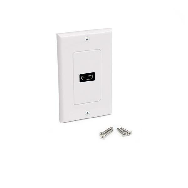 Single Outlet Female Hdmi - Wall Plate White