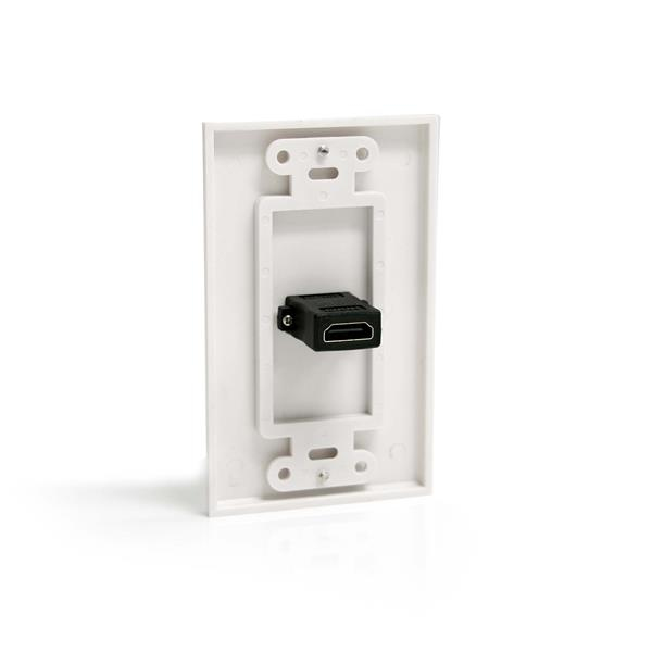 Single Outlet Female Hdmi - Wall Plate White