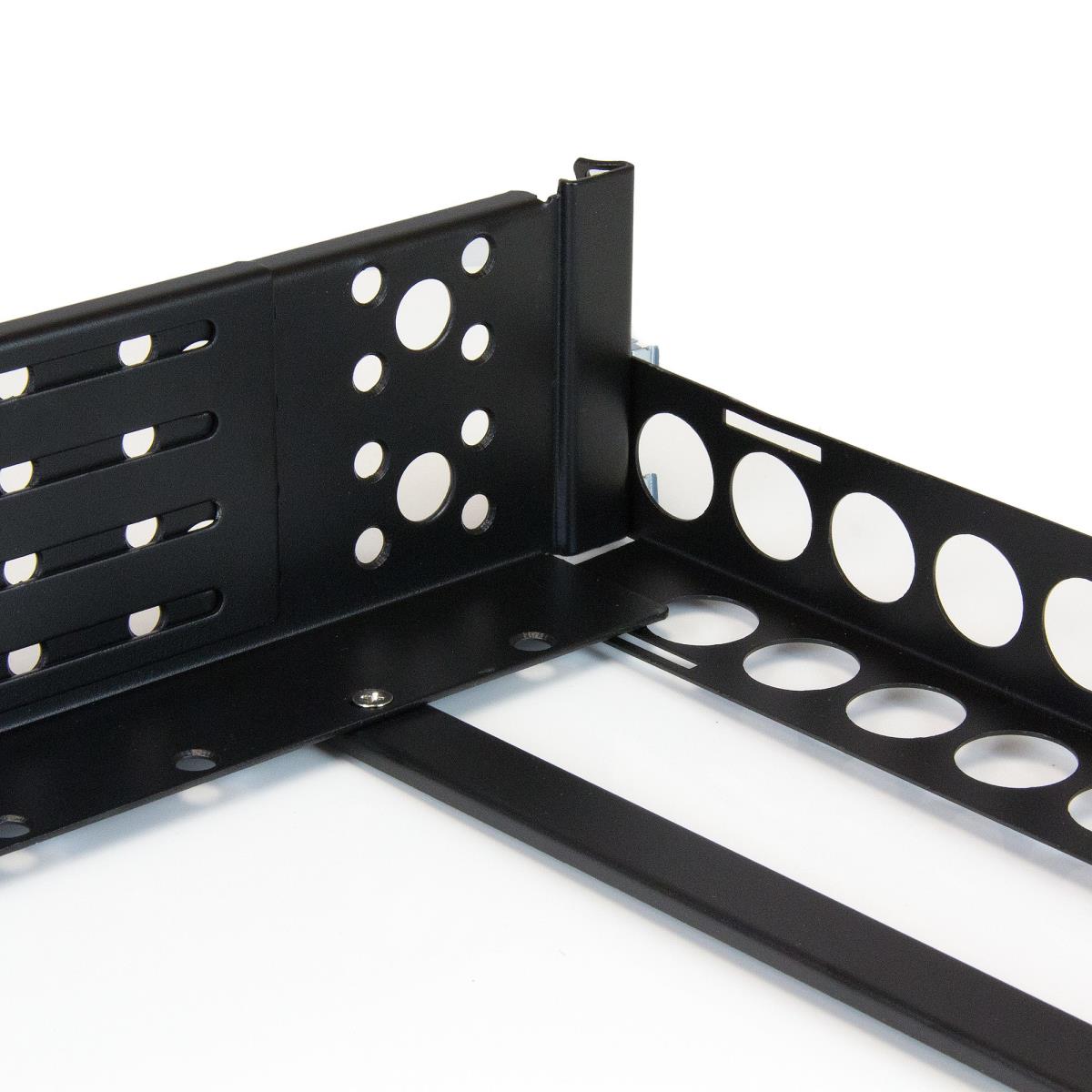 Universal Server Rack Rails 2u Fixed 19 Inch Adjustable Depth