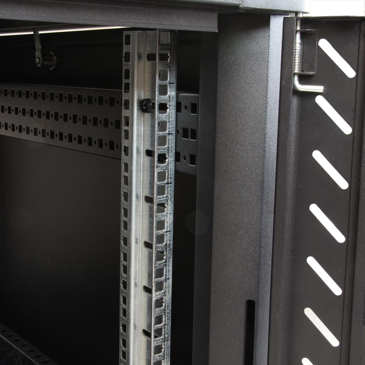 Knock-down Server Rack Cabinet With Casters 12u 36in