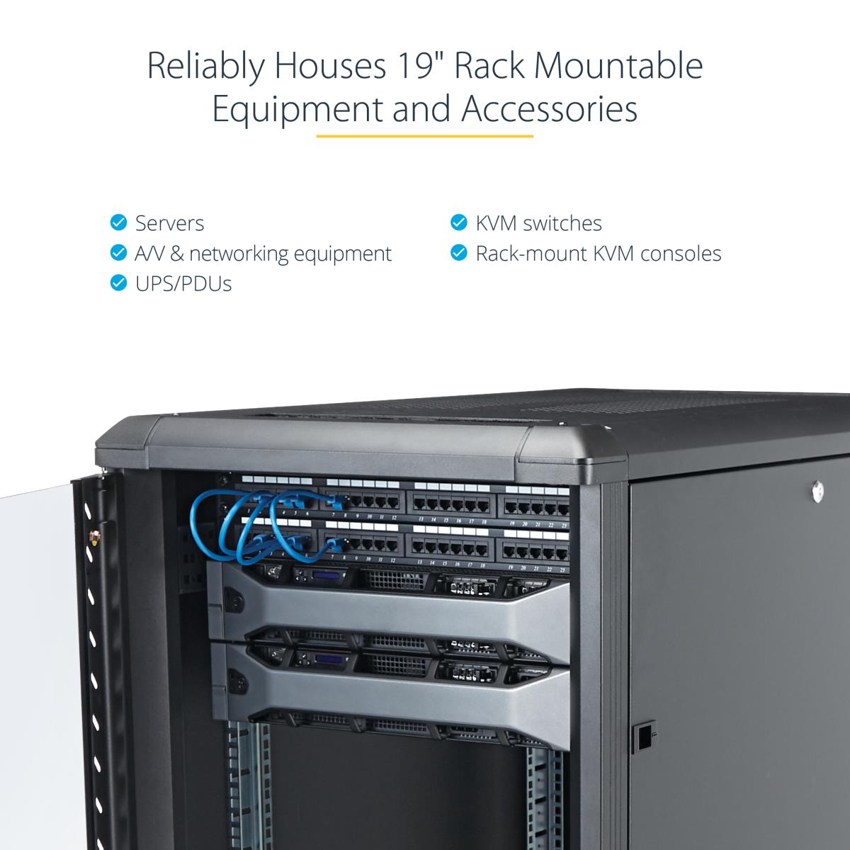 Knock-down Server Rack Cabinet With Casters 12u 36in