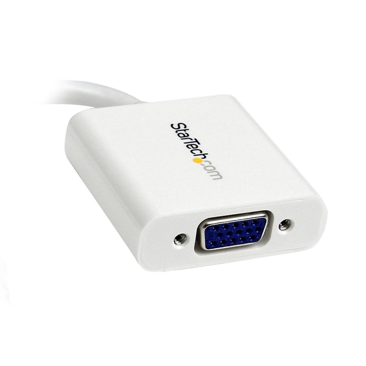 Mini DisplayPort To Vga Video Adapter Converter - White