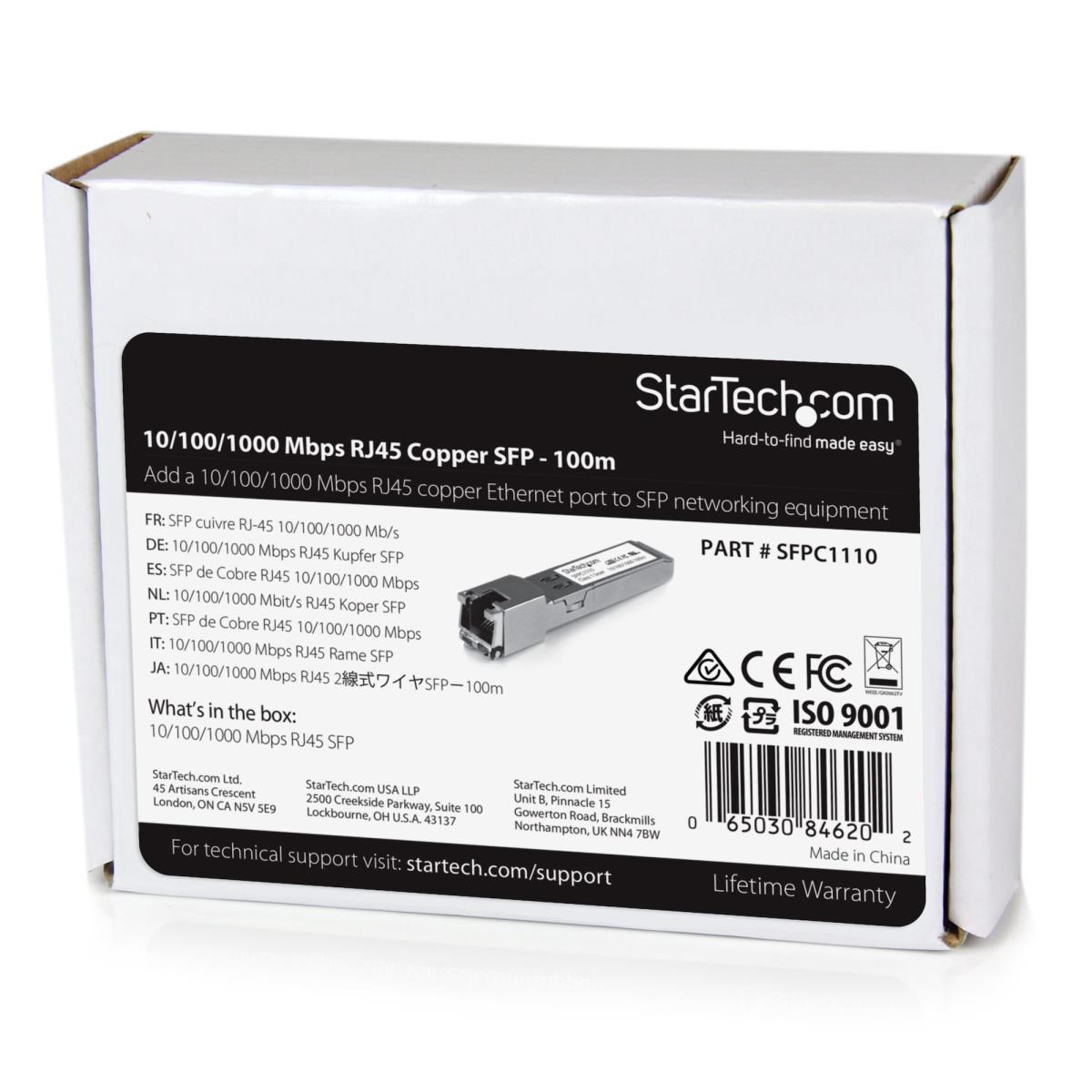 Transceiver Module Rj45 Gigabit Copper Sfp Mini-gbic 100m