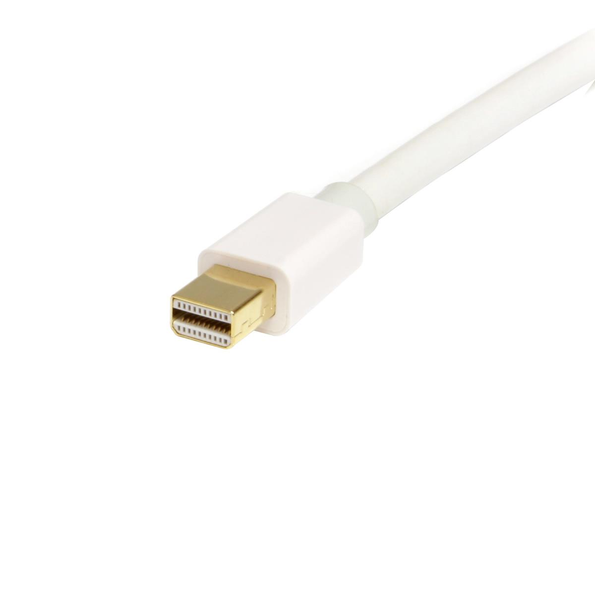 Mini DisplayPort To DisplayPort Adapter Cable 2m M/m White