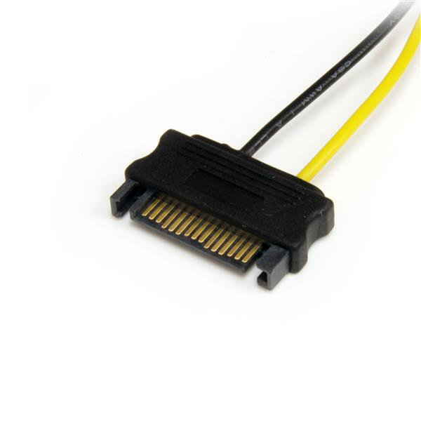 SATA Power To 6 Pin Pci-e Video Card Power Cable Adapter 6in