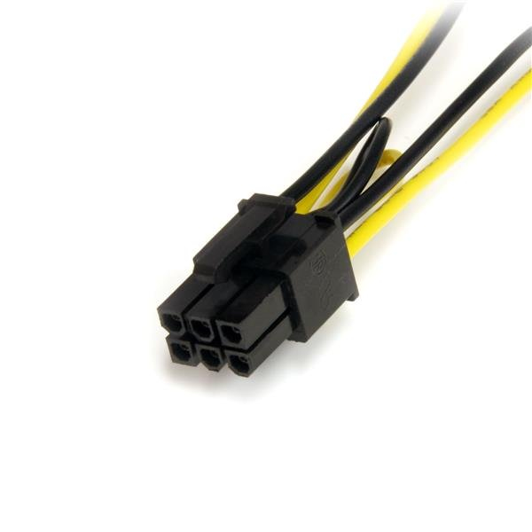 SATA Power To 6 Pin Pci-e Video Card Power Cable Adapter 6in