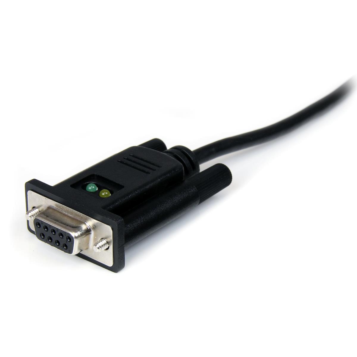 USB To Null Modem Rs232 Db9 Serial Dce Adapter Cable W/ Ftdi