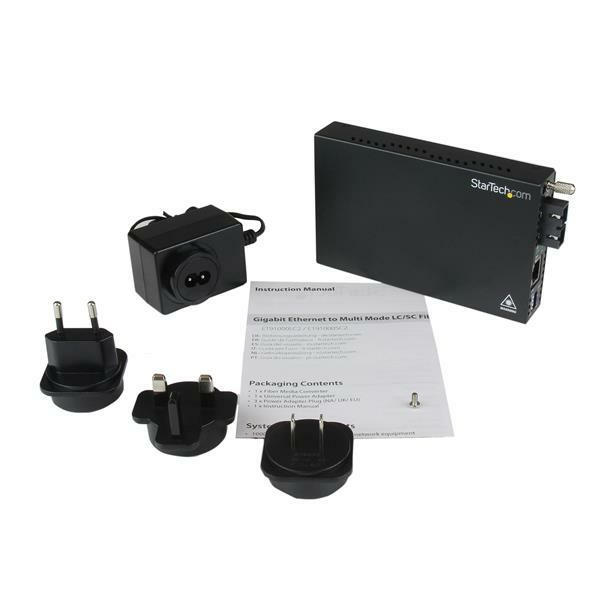 Gigabit Ethernet Mm Fiber Converter Sc 550m