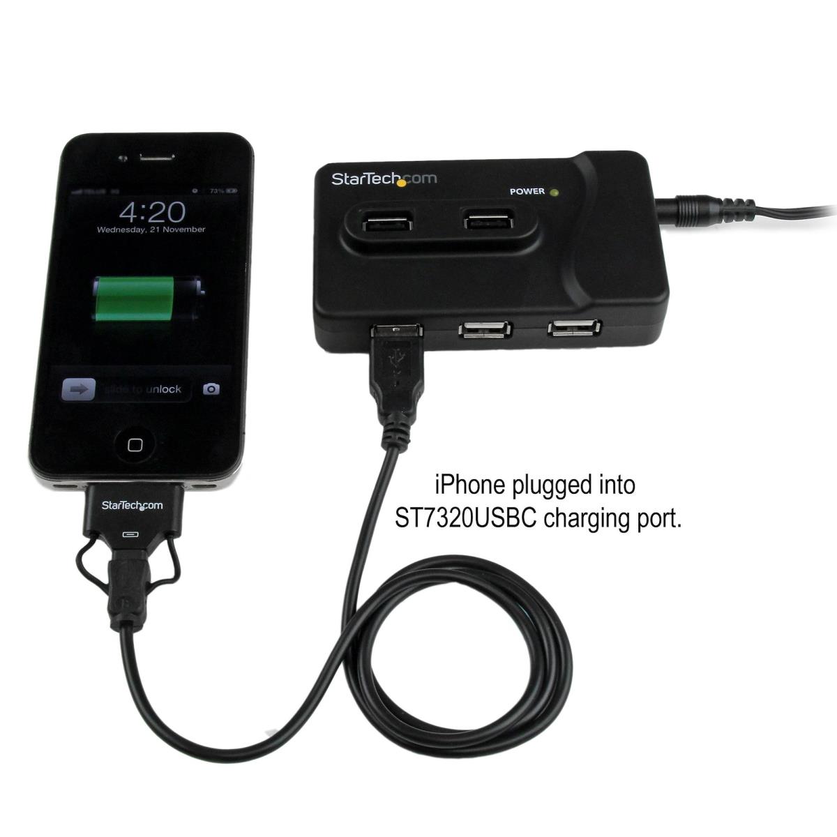 Combo Hub With 2a Charging Port 6 Port USB 3.0 / USB 2.02x USB 3.0 & 4x USB 2.0