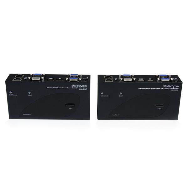KVM Extender USB Dual Vga Over Cat5 Utp - 650ft / 200m