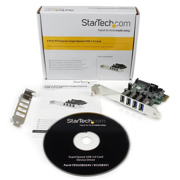 Card Adapter Pci-e 4 Port pci-e Super Speed USB3.0 Controller
