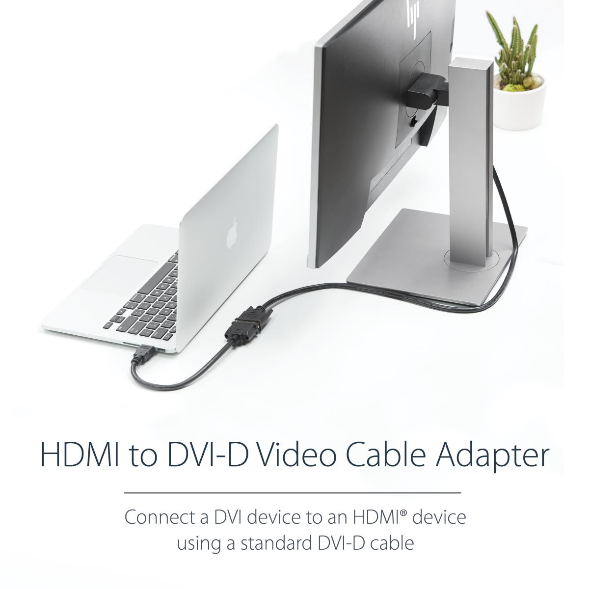Hdmi (m) To DVI-d (f) Video Cable Adapter 8in