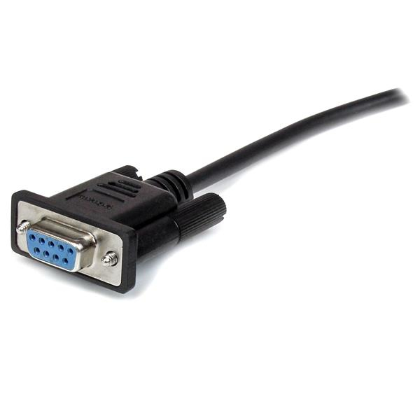 Serial Cable Straight Through Db9 Rs232 M/f 1m Black