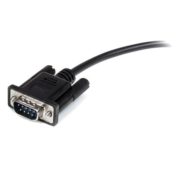 Serial Cable Straight Through Db9 Rs232 M/f 0.5m Black