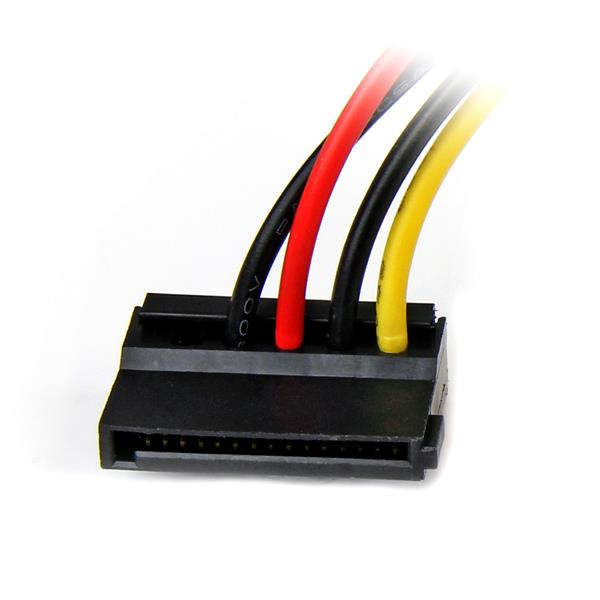 Power Cable Adapter Molex To Left Angle SATA 6in 4 Pin