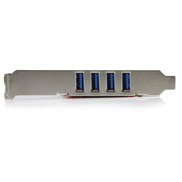 Controller Card Quad Port PCI Superspeed USB 3 With SATA Power